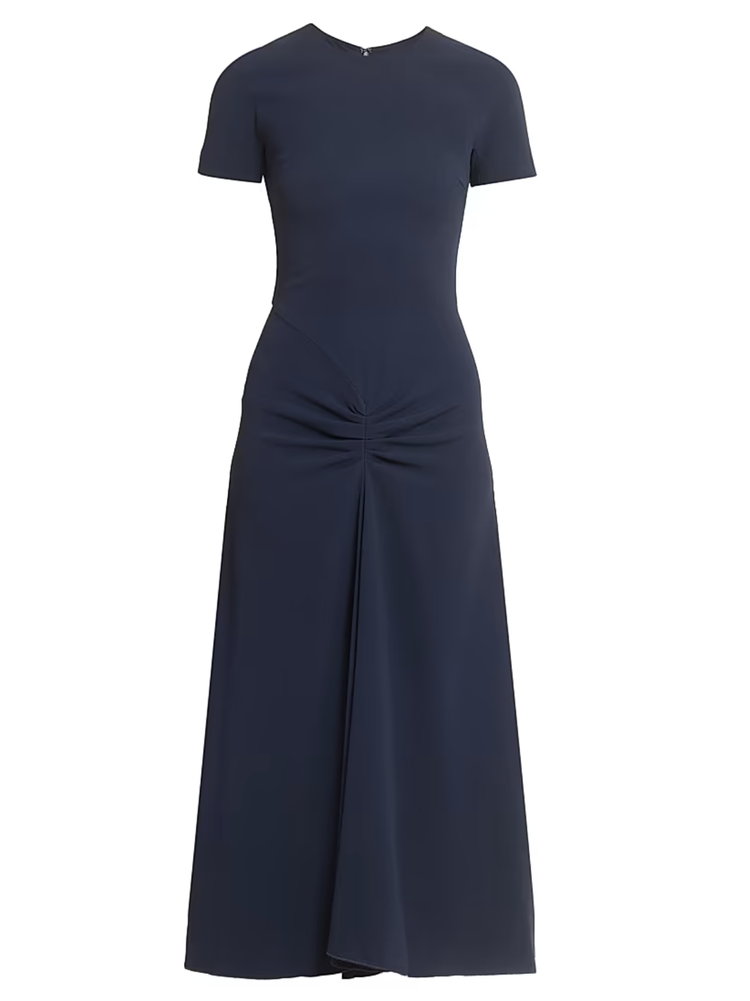 Victoria Beckham One Shoulder Draped Midi Dress — UFO No More